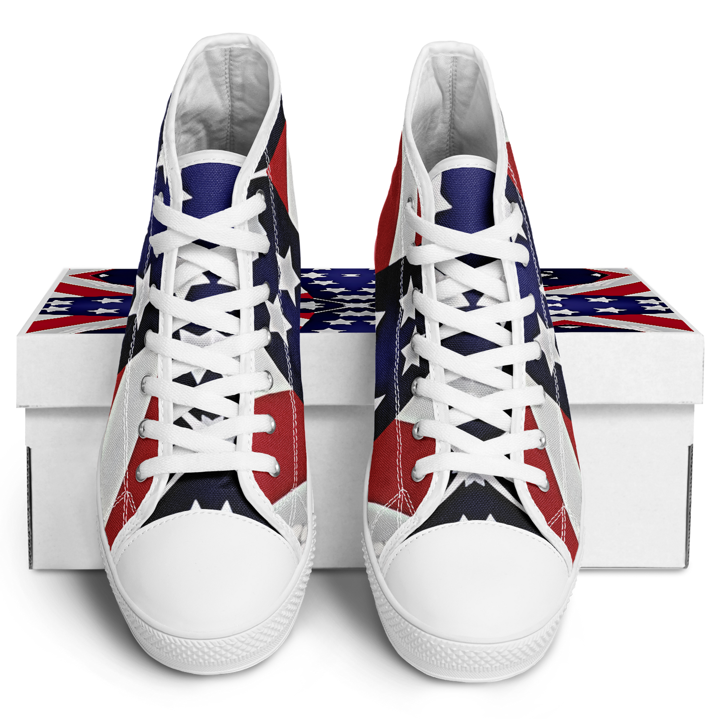 Men's Patriotic Star Flag Urban Peak High Top Shoes