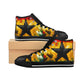 Men's Red Yellow Green Black Star High Top Sneakers
