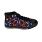 Men's Vibrant Geometric Kaleidoscope All Over Print High-Top Sneakers