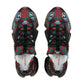 Men's Red & Teal Aztec Geo Pattern All Over Print Mesh Sneakers