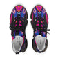 Women's Mesh Vibrant Abstract Neon Athletic Sneakers