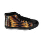 Men's Abstract Amber Kaleidoscope Pattern All Over Print High-Top Sneakers