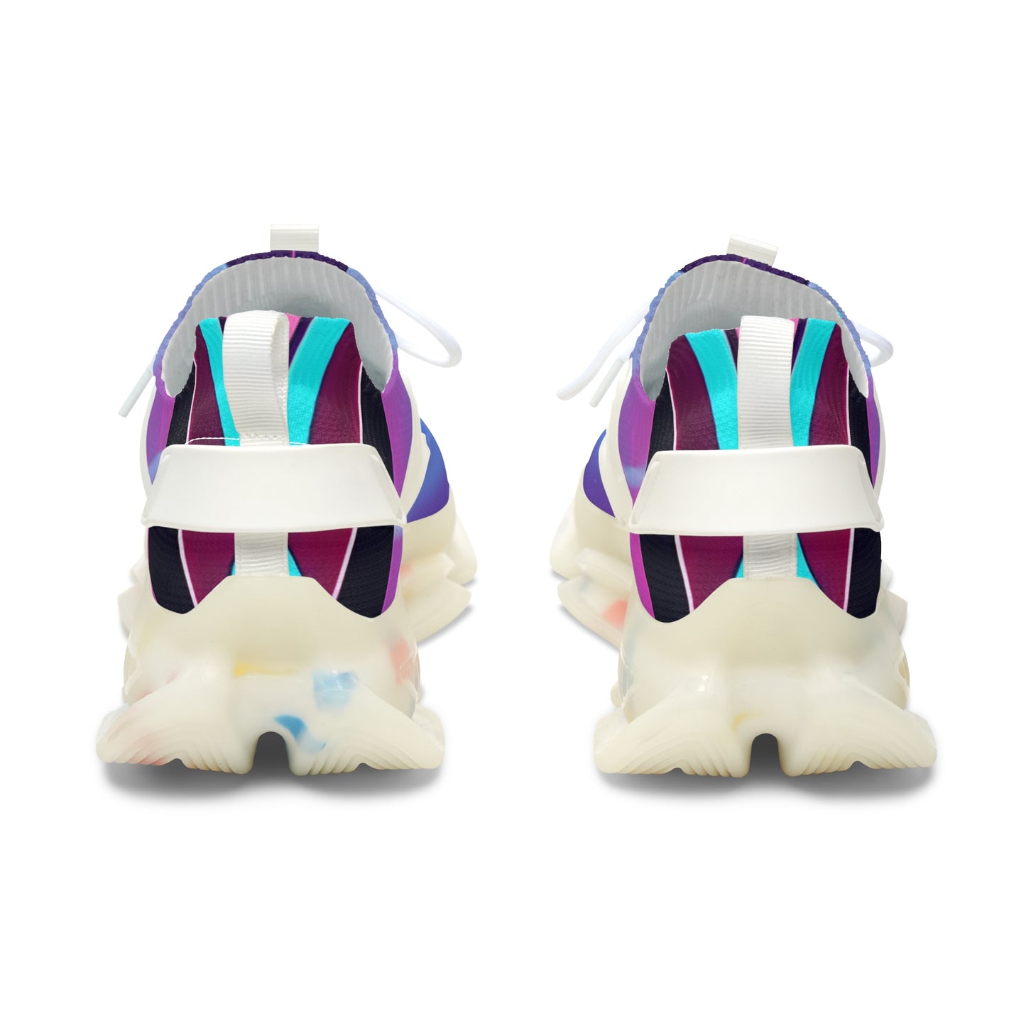 Women's Gradient Mesh Blue Purple Athletic Running Sneakers