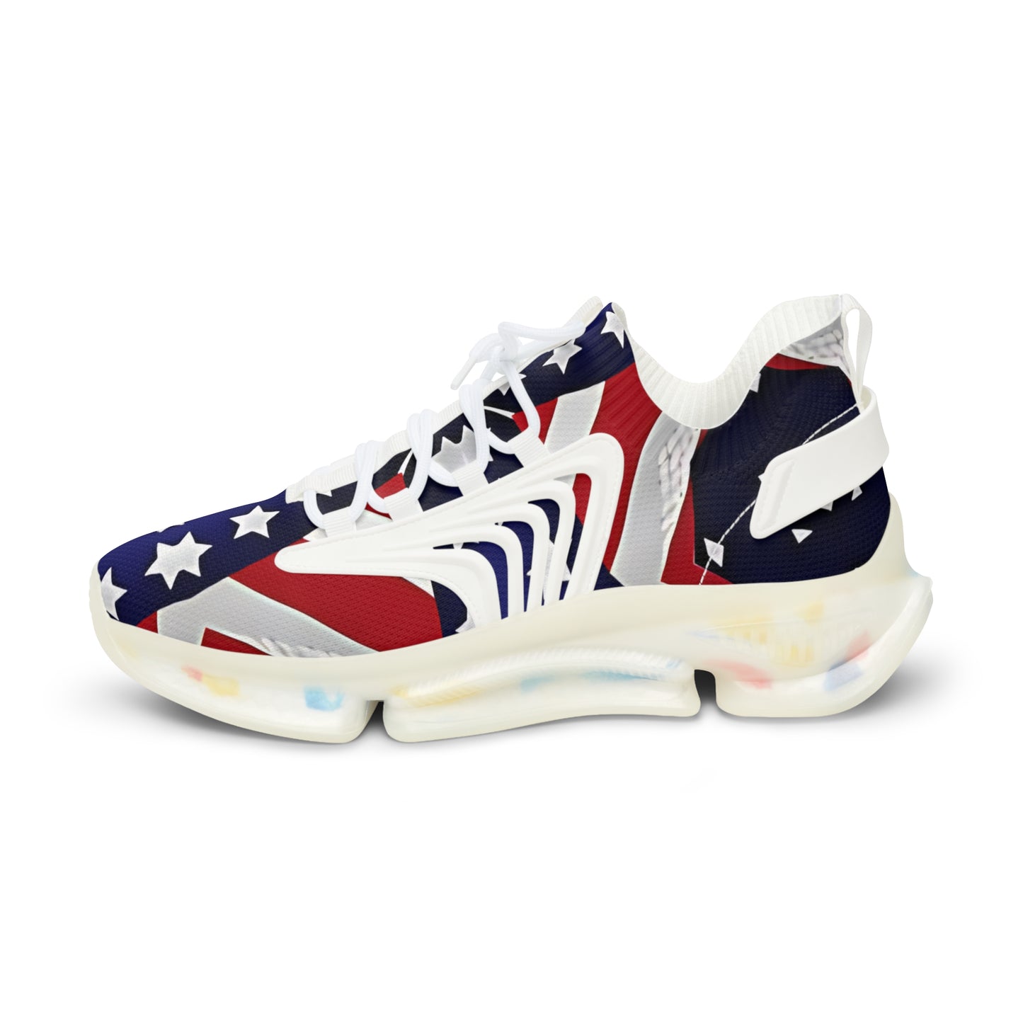 Men's Patriotic Stars & Stripes Mesh Sneakers
