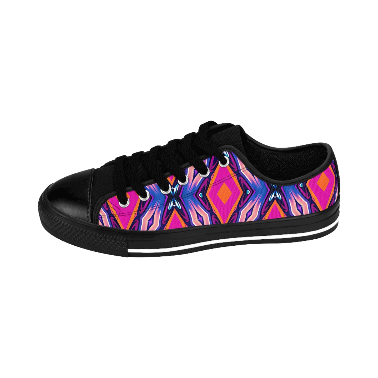 Women's Red Floral Kaleidoscope Comfortable fit Sneakers