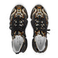 Women's Luxe Leopard Scroll Pattern All Over Print Mesh Sneakers