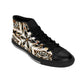 Men Brown & Black Kaleidoscope Pattern All Over Print High-Top Sneakers