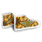 Women's Golden Geometric Mosaic Pattern Urban Peak High Top Shoes