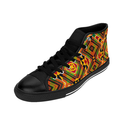 Men's Colorful Tribal High-Top Sneakers
