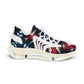 Men's Red & Navy Mesh Sneakers