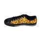 Women's Vibrant Yellow Mosaic Low-Top Canvas Sneakers