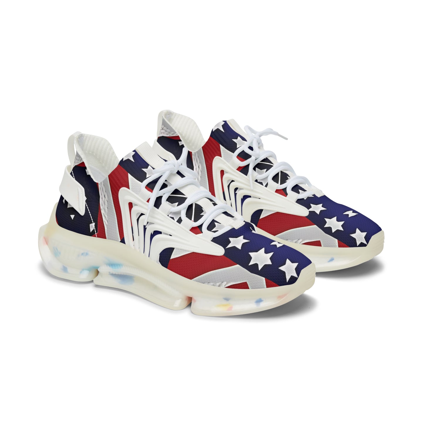Women's Patriotic Star Flag Sneakers