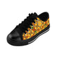 Women's Vibrant Yellow Mosaic Low-Top Canvas Sneakers
