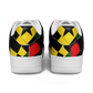 Women's Red Yellow Green and Black Stars Core Low Shoes
