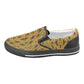 Men's Bold African Kente Inspired Pattern Men's Slip-on Canvas Shoes