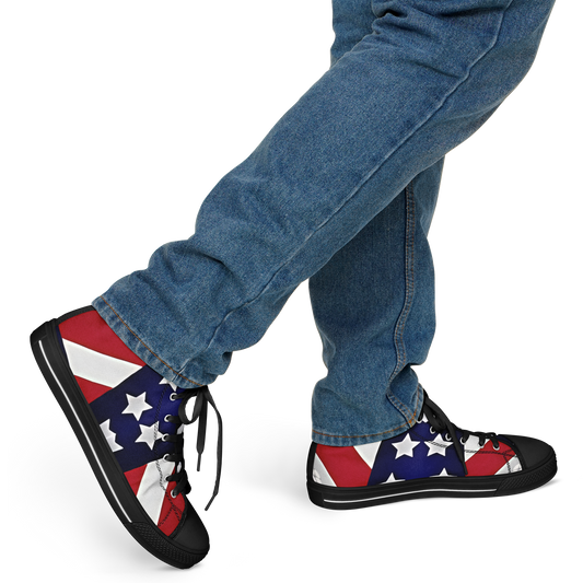Men's Patriotic Star Flag Urban Peak High Top Shoes