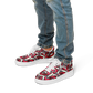 Men's Red Geometric Kaleidoscope pattern Core Low Shoes