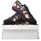 Men's Patriotic Stars & Cross Kaleidoscope Pattern All-Over Print Urban Peak Low Shoes
