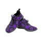 Men's Purple Gothic Mandala Pattern One-Piece Vamp Sneakers