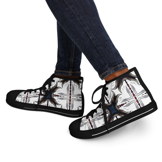 Women's Abstract Symmetry Pattern Urban Peak High Top Shoes