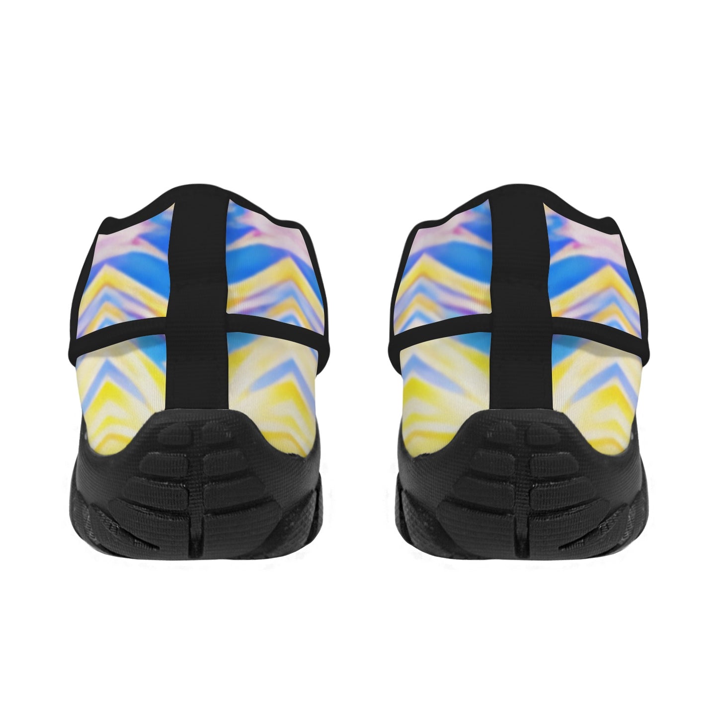 Women's Abstract Sunburst Pattern All Over print Outdoor Training Shoes