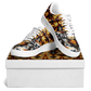 Men's Golden & White Kaleidoscope Pattern All-Over Print Core Low Shoes
