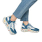 Women’s  Blue Kaleidoscope Mesh Athletic Sneakers