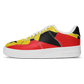 Men's Red Yellow Green and Black Stars Pattern All Over Print Urban Peak High Top Shoes