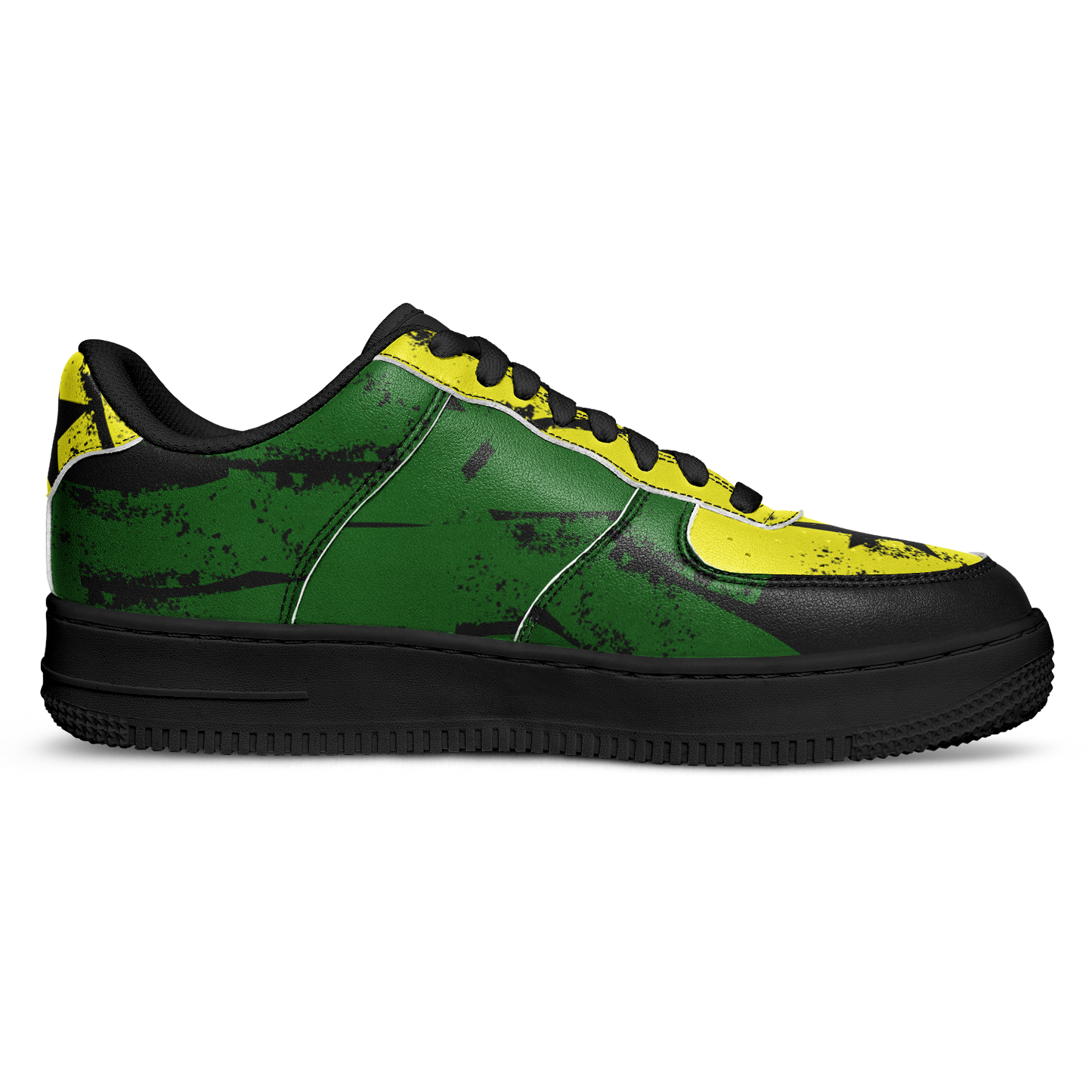 Women's Red Yellow Green and Black Stars Pattern All Over Print Urban Peak High Top Shoes