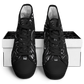 Men's Black & White Geometric All-Over Print Urban Peak High Top Shoes