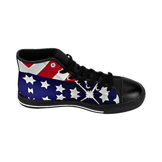 Women's Patriotic Star Flag High Top Sneakers