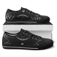 Men's Black & White Geometric All-Over Print Urban Peak Low Shoes