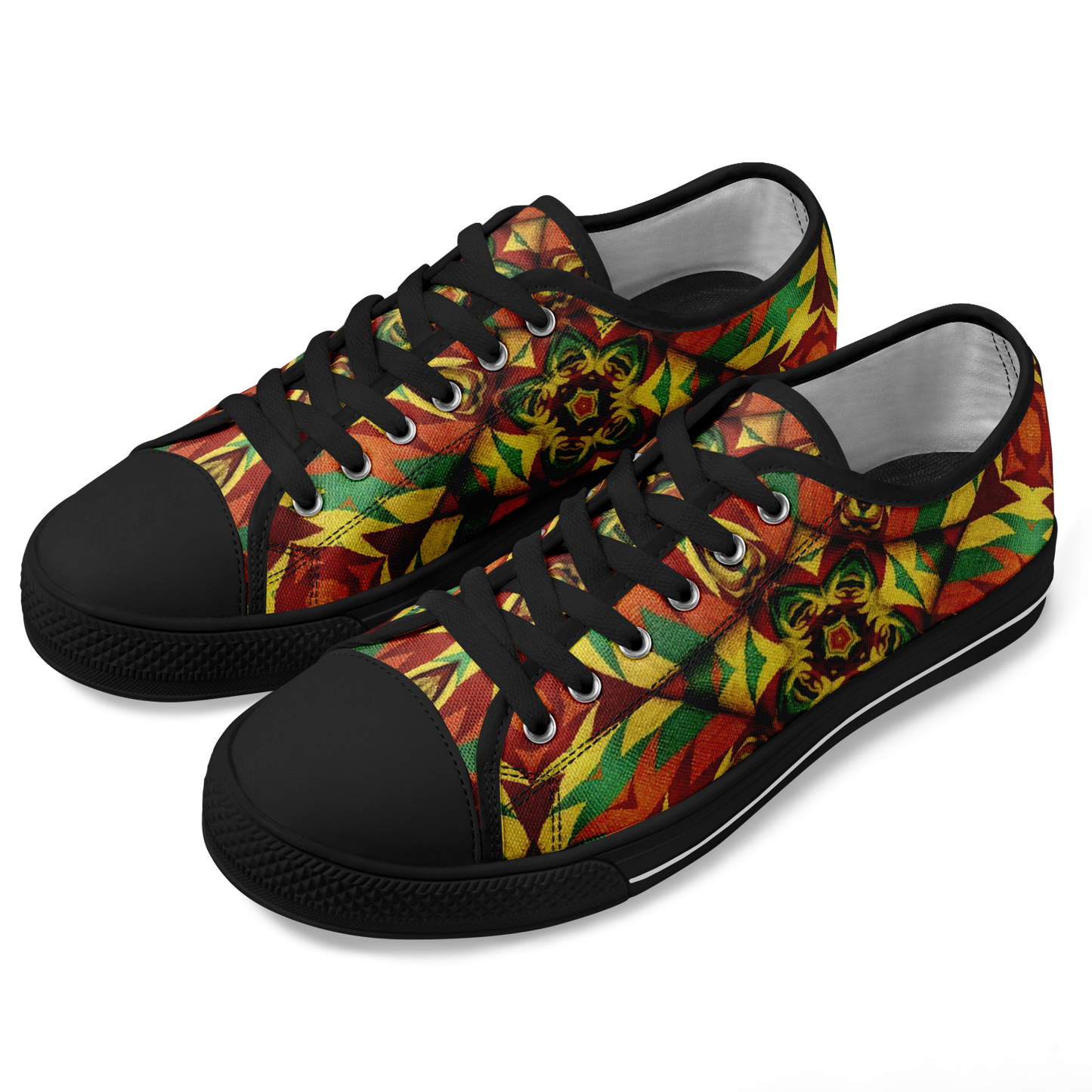 Women's Bold Tribal Kaleidoscope Pattern All Over Print All Over Print Urban Peak Low Shoes