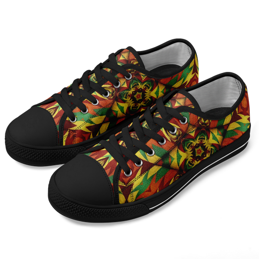 Women's Bold Tribal Kaleidoscope Pattern All Over Print All Over Print Urban Peak Low Shoes