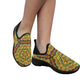Women's Kaleidoscope Geo Pattern Fly Weave Drop-in Heel Sneakers