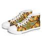 Men's Golden Geometric Mosaic Pattern Urban Peak High Top Shoes