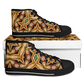 Women's Green & Gold Retro Kaleidoscope Pattern Urban Peak High Top Shoes