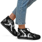 Women's Black & White Kaleidoscope Pattern All Over Print Urban Peak High Top Shoes