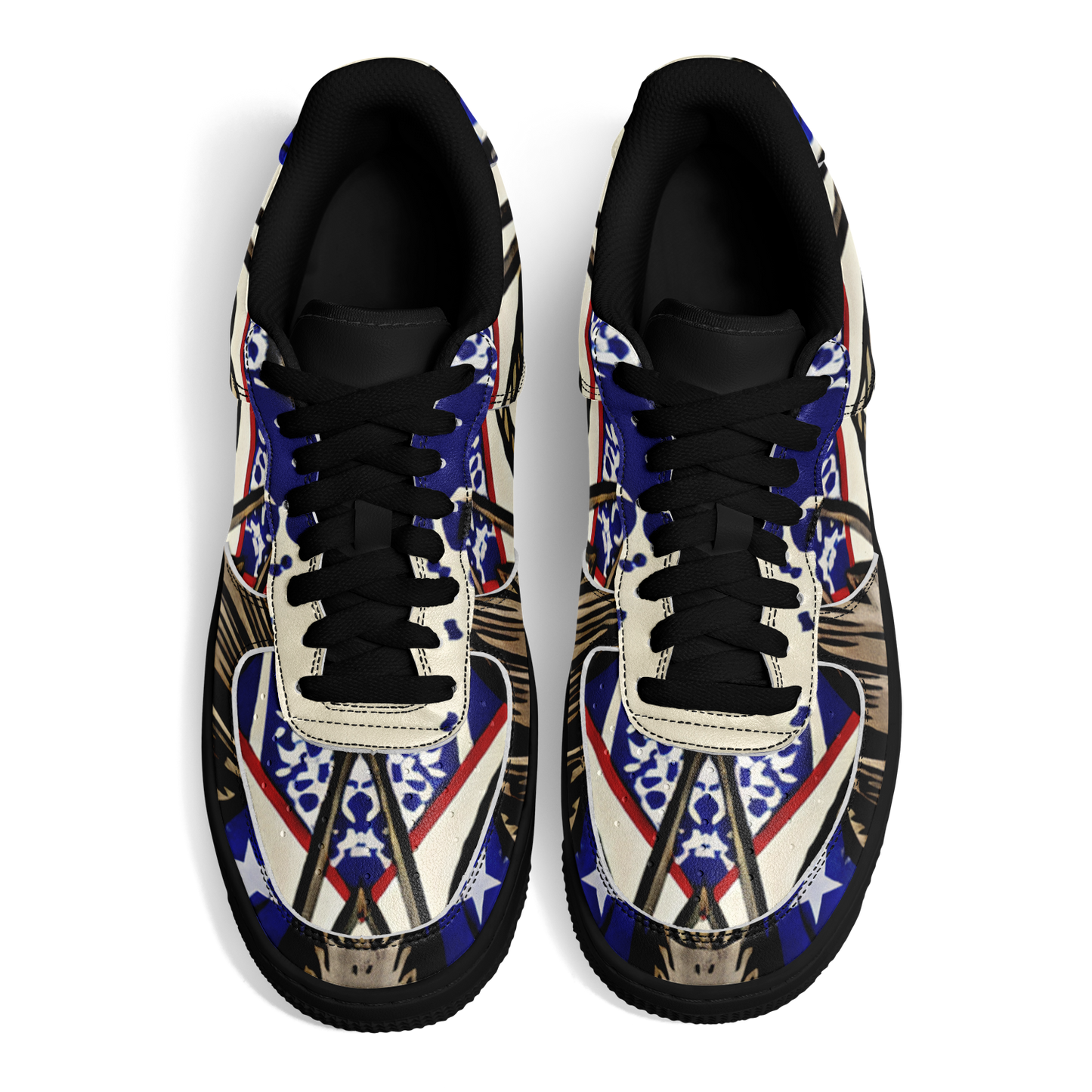 Women's Kaleidoscope Star Pattern All-Over Print Core Low Shoes