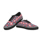 Men's Patriotic Red White Blue Geometric Classic Canvas Low Top Shoes