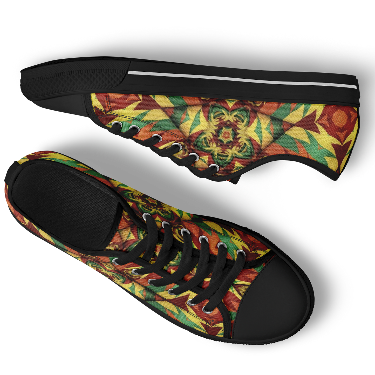 Women's Bold Tribal Kaleidoscope Pattern All Over Print All Over Print Urban Peak Low Shoes