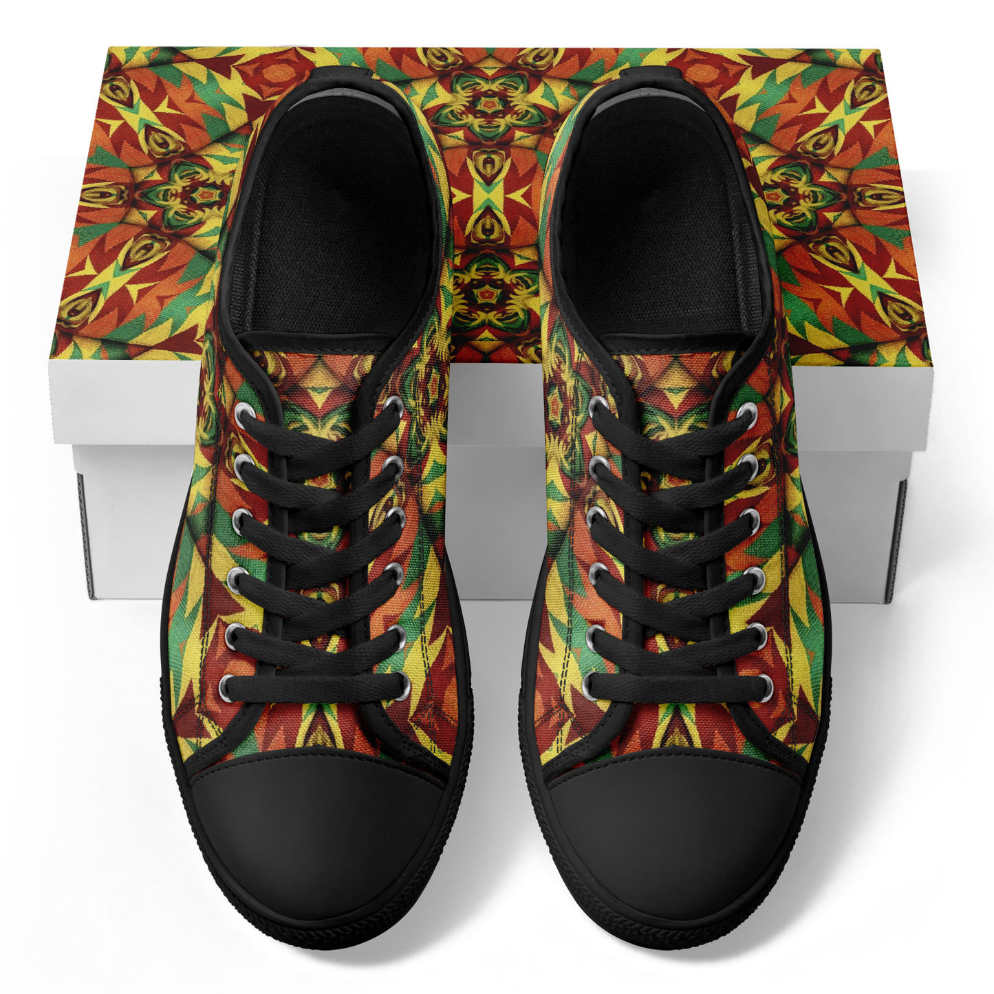 Women's Bold Tribal Kaleidoscope Pattern All Over Print All Over Print Urban Peak Low Shoes