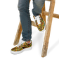Men's Bold African Kente Inspired Pattern All-Over Print Core Low Shoes
