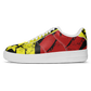 Women's Red Yellow Green and Black Stars Pattern All Over Print Urban Peak High Top Shoes