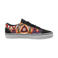 Women's Bold Abstract Swirl Design Low Top Skateboarding Shoes