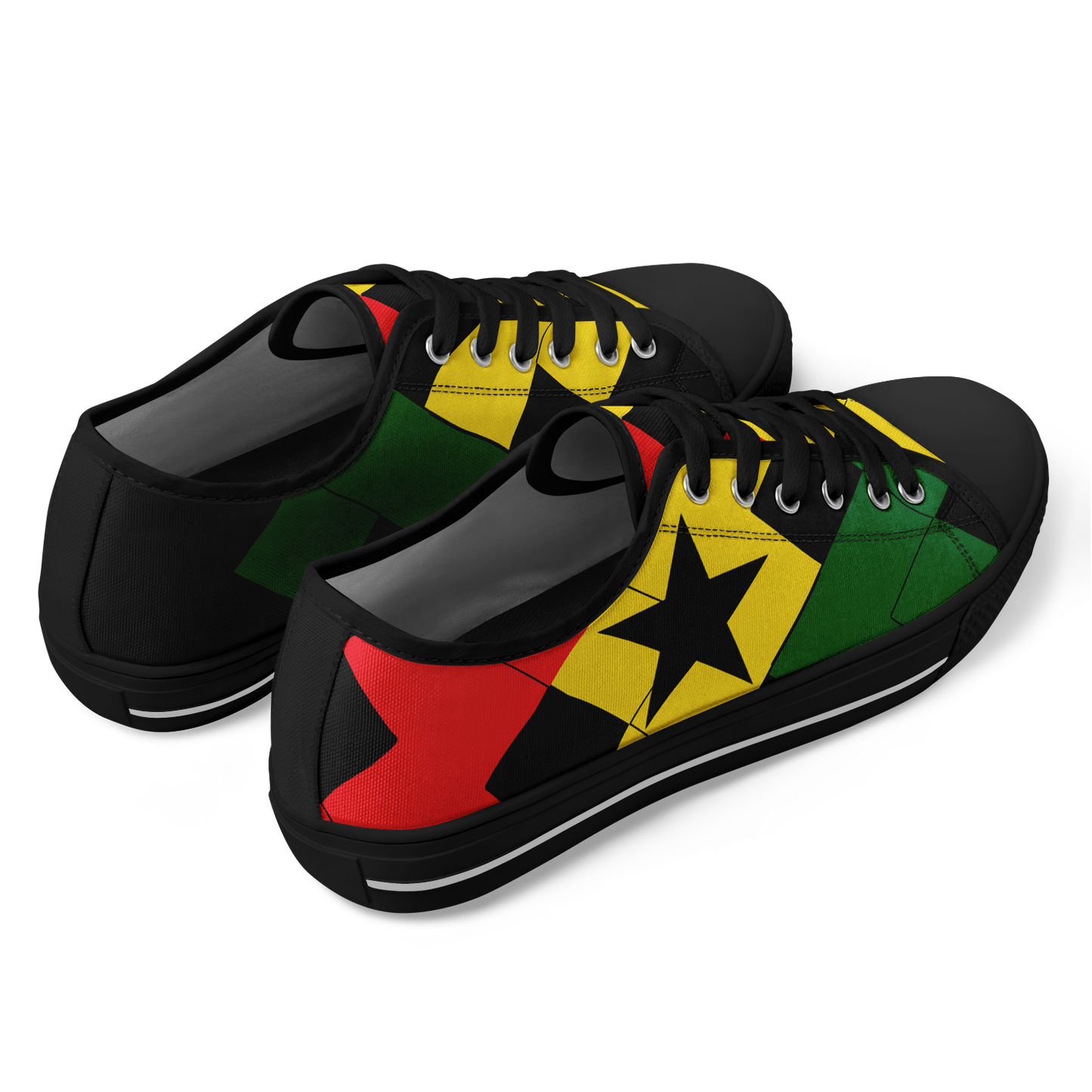 Men's Red Yellow Green and Black Stars Urban Peak Low Shoes