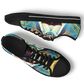 Men's Abstract Teal & Gold Pattern All Over Print Urban Peak Low Shoes