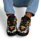 Men's Golden & Black Kaleidoscope Pattern All-Over Print Core Low Shoes