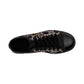 Men's  Black Geometric Pattern Pattern Low-Tops Sneakers