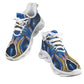 Men's Abstract Blue Geode Kaleidoscope Pattern All Over Print All Over Print Twisted Sole Sneakers